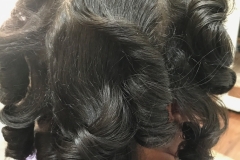 Roller Takedown on Roller Set Natural Hair