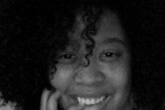 Naturally Curly Black Hair Black & White