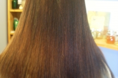 Red Hair Silk Pressed with Flat Iron