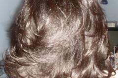 Thermally Straightened Silk Pressed Hair with Waves