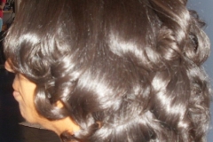 Silk Press with Curls