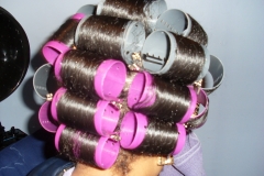 Roller Set Pink and Gray