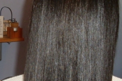 Naturally Curly Black  Hair Silk Pressed
